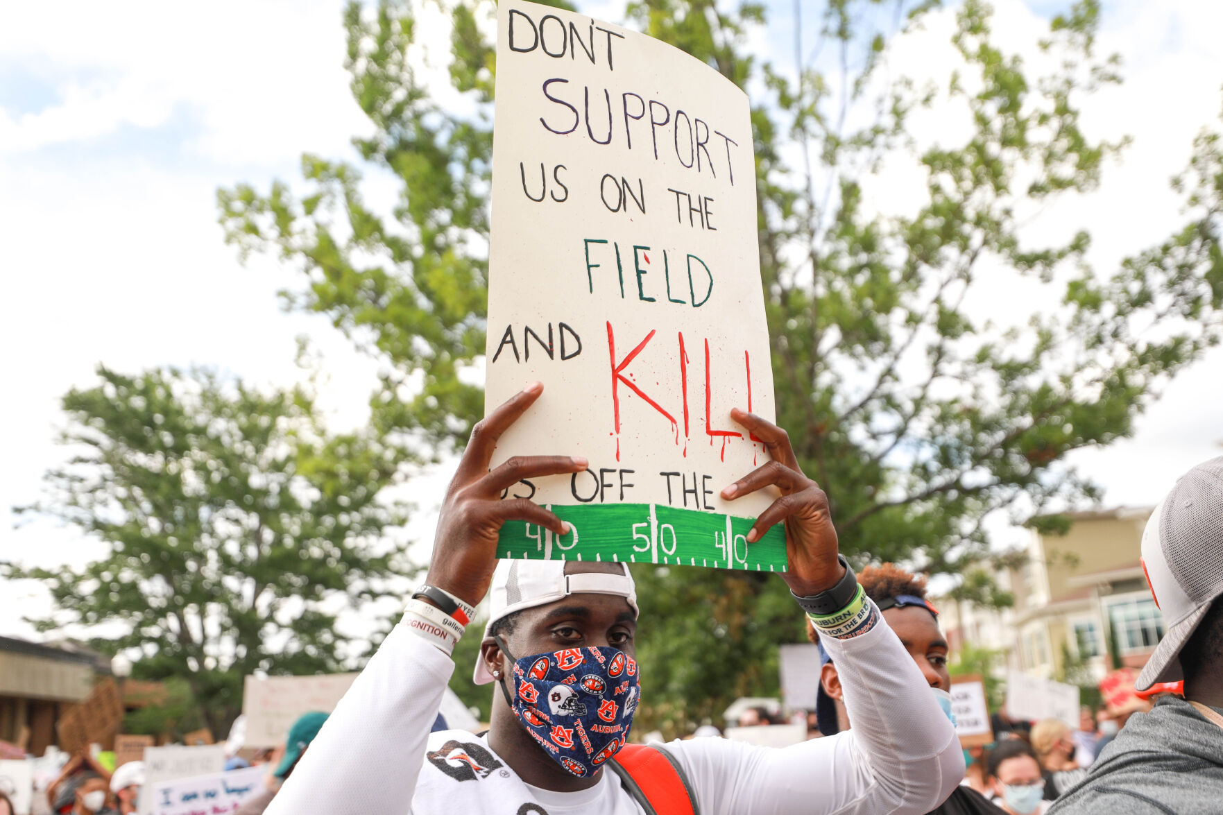 Auburn Students & Community for Change protest and march